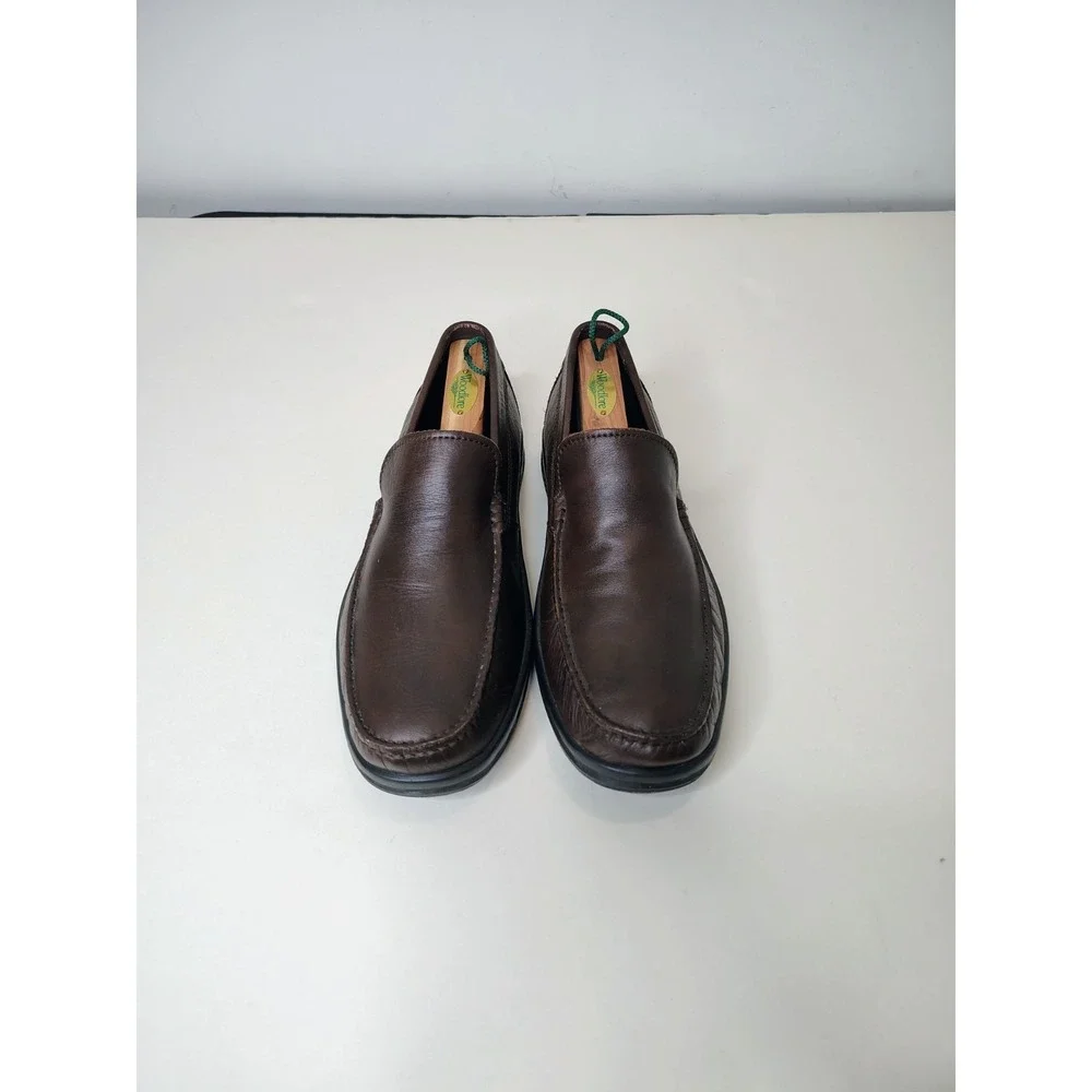 Ecco Loafers Mens SZ EU 43 US 9-9.5 Brown S-Lite Moc Leather Comfort Casual Shoe